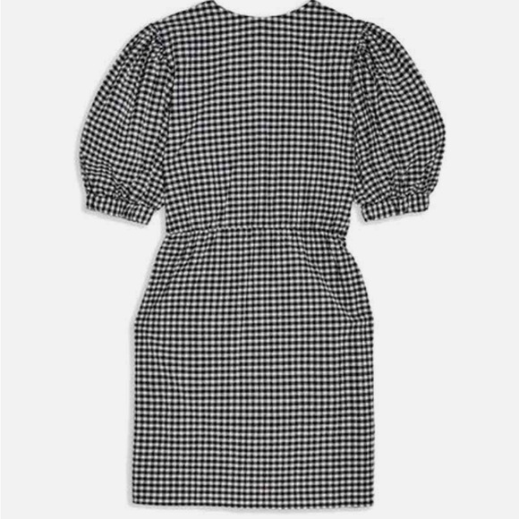 TOPSHOP NEW Gingham Wrap Tulip Dress - Picture 4 of 7